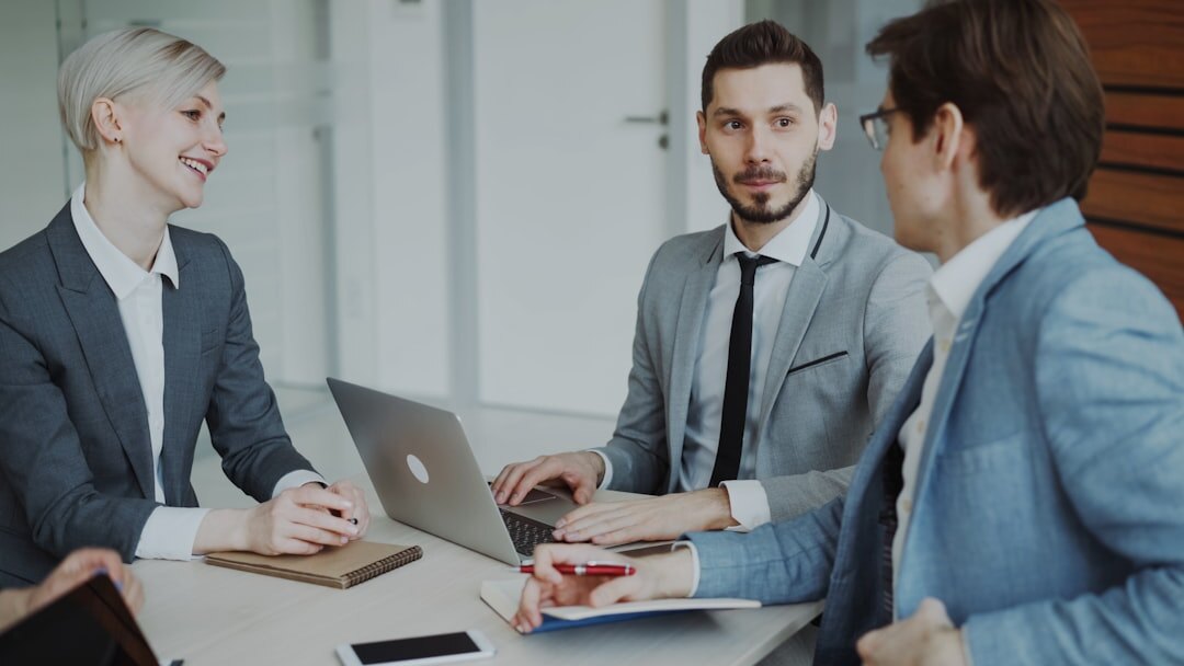 business people talking in meeting