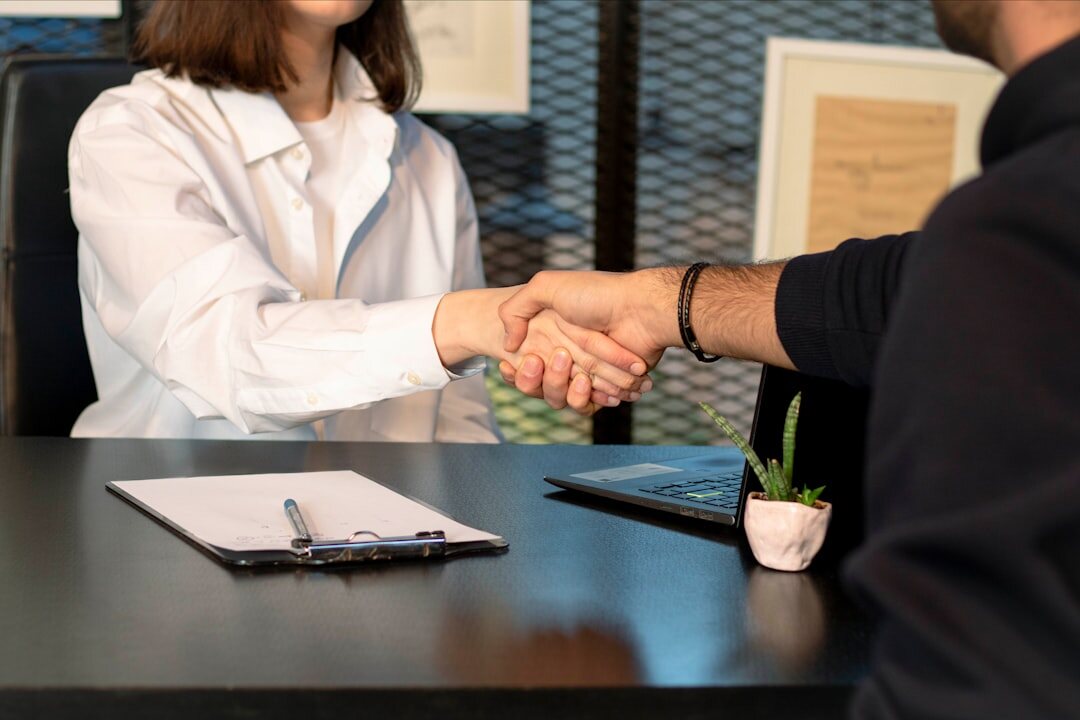 business negotiation handshake